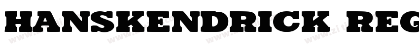 hanskendrick Regular字体转换